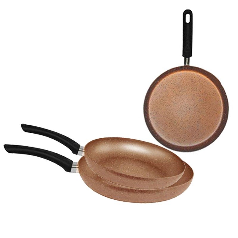 Pack El Gusto By COOK'ART De 3 Pièces - Bronze 1 set de poeles el gusto by cook art cm cm cm bronze i