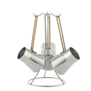 set de zazoua vivaldi avec support silver gold