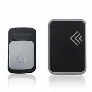 sonnette maxonvo sans fil wireless doorbell noir