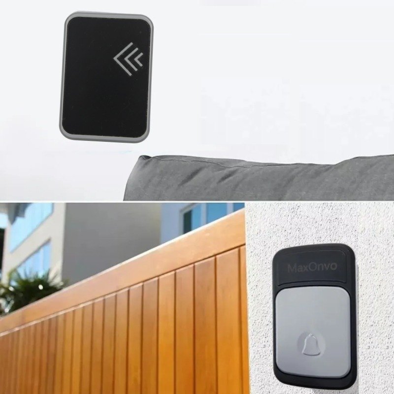 Sonnette MAXONVO Sans Fil Doorbell technologie RF - Noir 3 sonnette maxonvo sans fil wireless doorbell noir