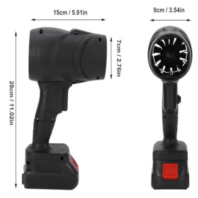 souffleur d air lectrique portable sans fil violent turbo fan