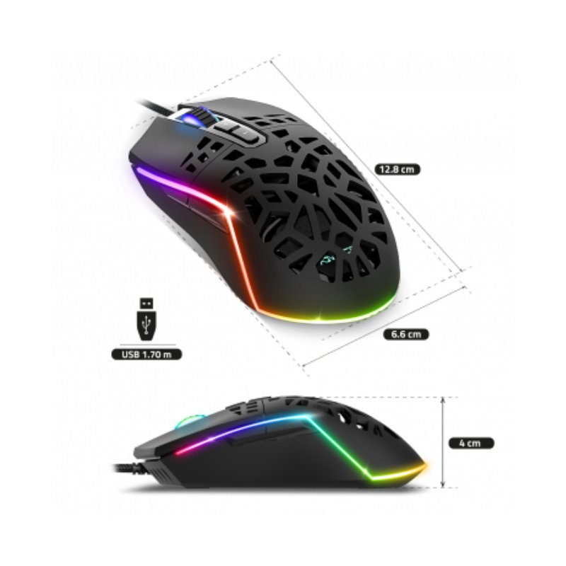 Souris Filaire Gamer ADVANCE GTA270 RGB - Noir ( S-GTA270) 2 souris filaire gamer advance gta rgb noir s gta