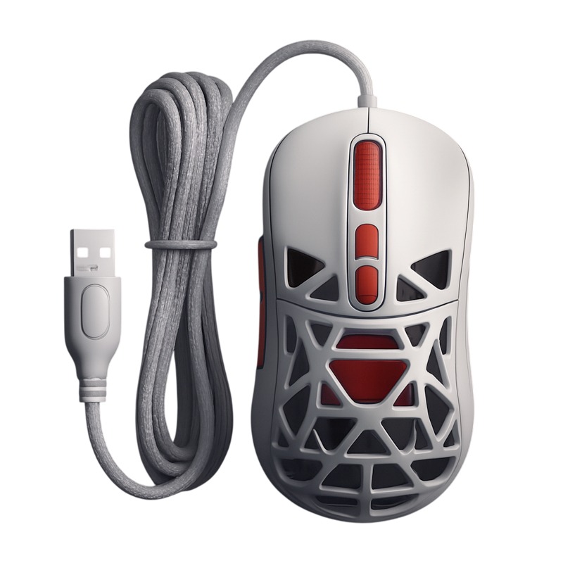 Souris Gamer Filaire BARACUDA SEAL BGM-092 - Blanc 1 souris gamer filaire baracuda seal bgm blanc d