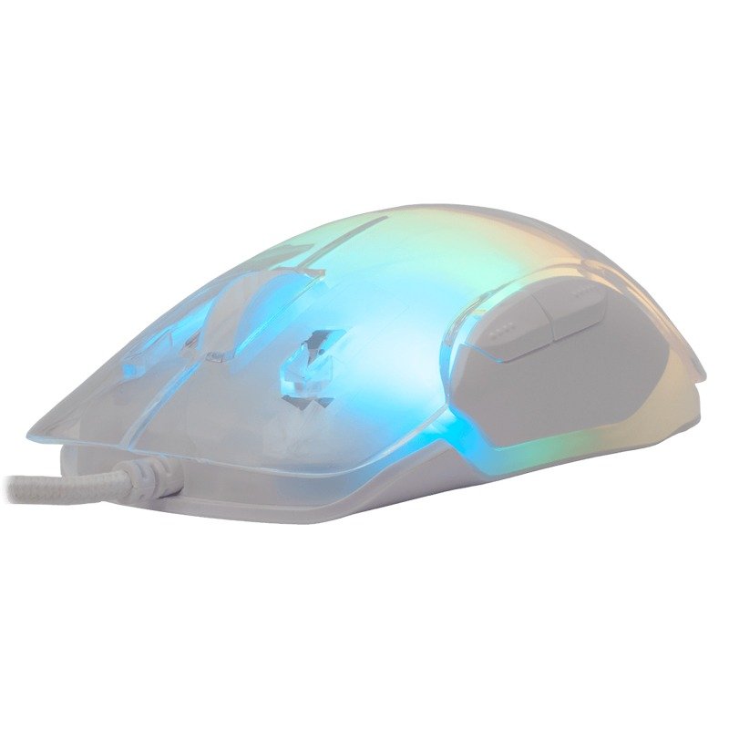 Souris Gamer Filaire WHITE SHARK MORDRED GM-5017 - Blanc 2 souris gamer filaire white shark mordred gm blanc u