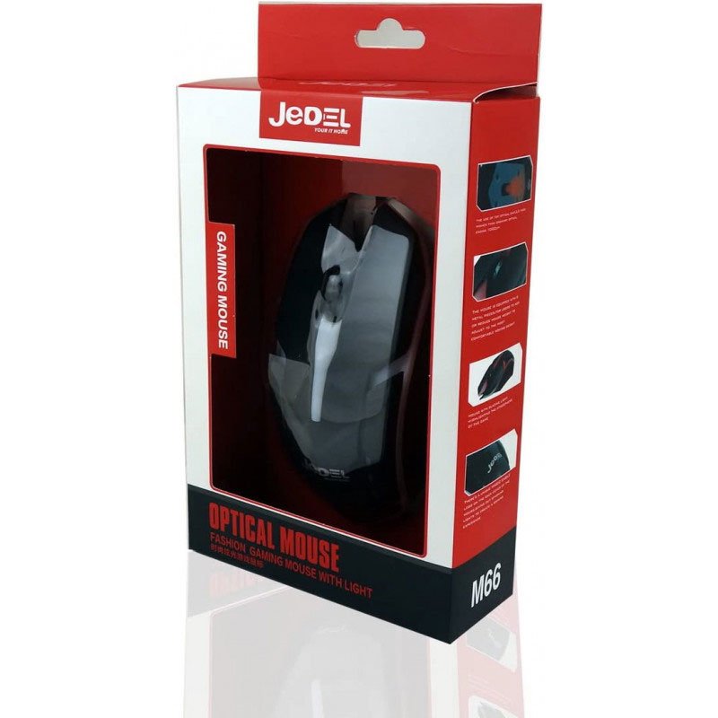 Souris Optique Gamer Filaire JEDEL M66 USB - Noir 3 souris optique gamer filaire jedel m usb noir