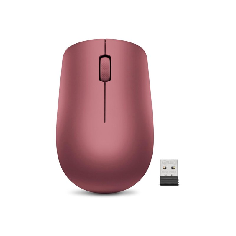 Souris Optique Sans Fil LENOVO 530 - Rouge cerise 1 souris optique sans fil lenovo rouge cerise gyz