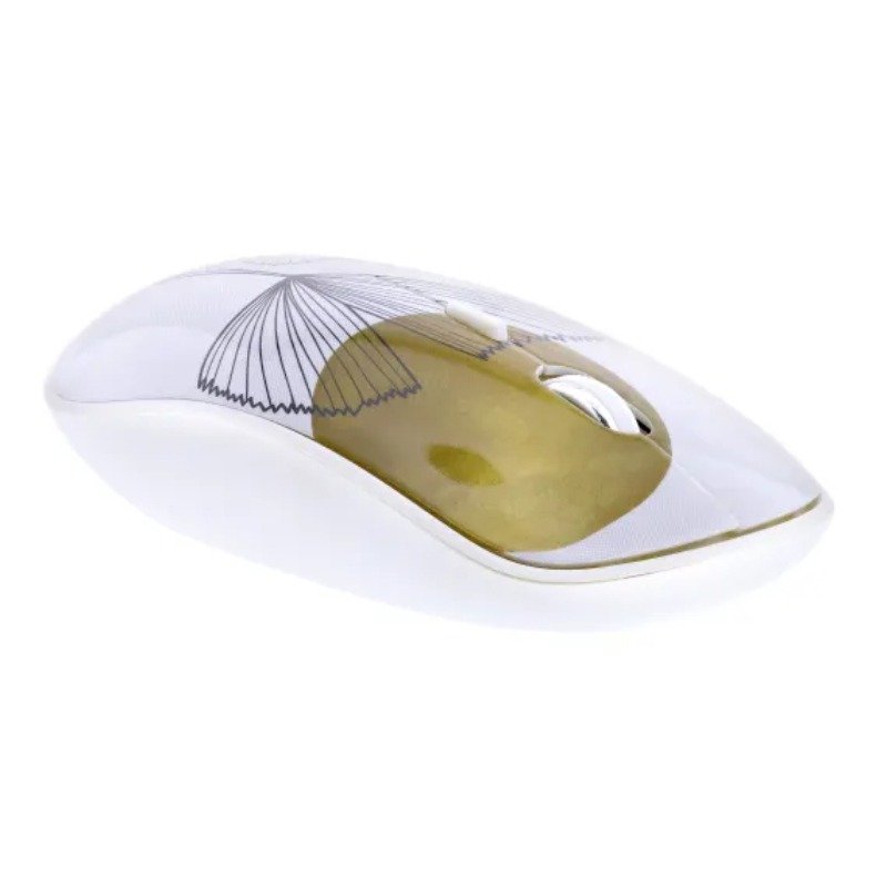 Souris Sans Fil et Tapis de Souris TNB FULL MOON - Blanc&Doré 3 souris sans fil et tapis de souris tnb full moon blanc dore d