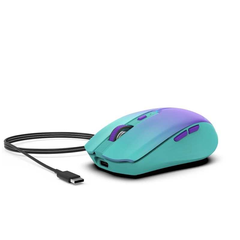 Souris Sans Fil INCA IWM-511RM Rechargeable - Bleu&Violet 5 souris sans fil inca iwm rm rechargeable bleu violet t