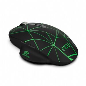 souris sans fil inca iwm rechargeable rgb noir vert r