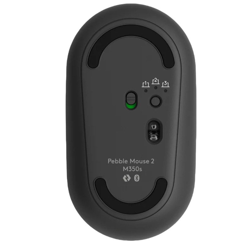 Souris Sans Fil LOGITECH Pebble M350s - Graphite 2 souris sans fil logitech pebble ms graphite fghjk