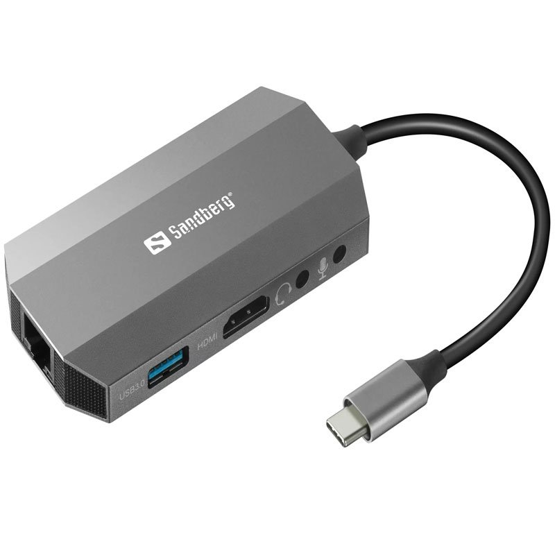 Station d'accueil SANDBERG Dock USB-C 6 IN 1 1 station d accueil sandberg dock usb c in