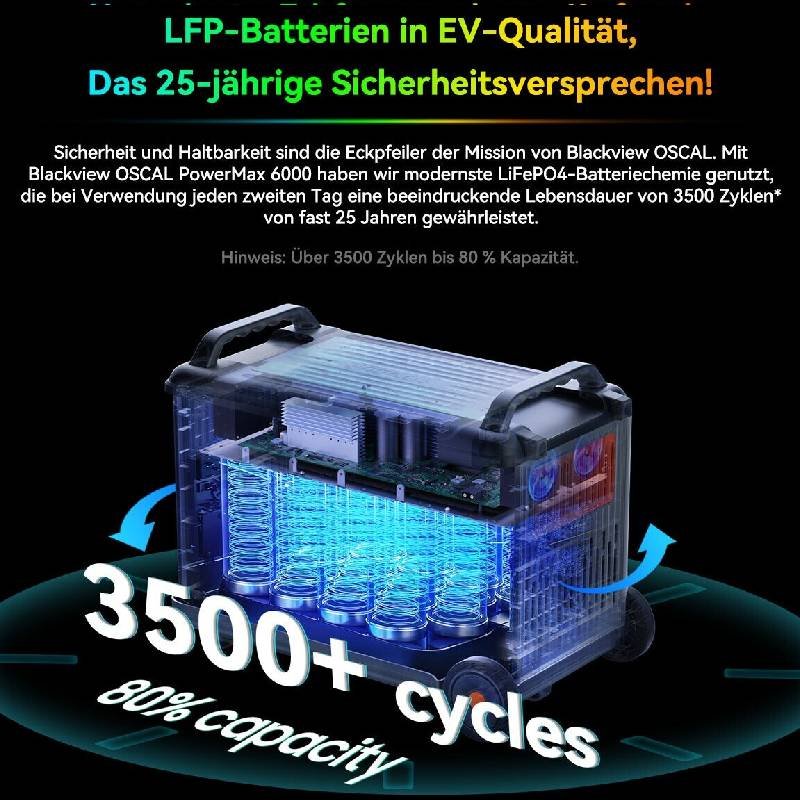 Station Électrique Portable OSCAL PowerMax 6000W 4 station electrique portable oscal powermax w s
