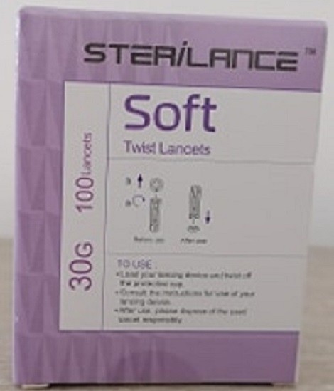 STERILANCE SOFT 100 LANCETTES 1 sterilance soft lancettes