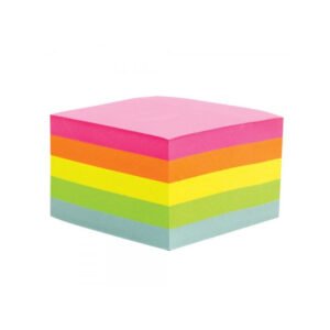 stick notes x cube brillant feuilles assortis