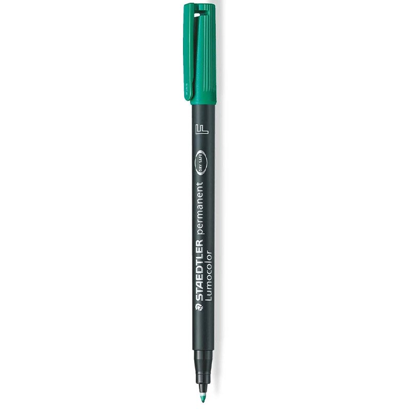 Stylo Permanent Lumocolor STAEDTLER universal F vert 1 stylo permanent lumocolor staedtler universal f vert