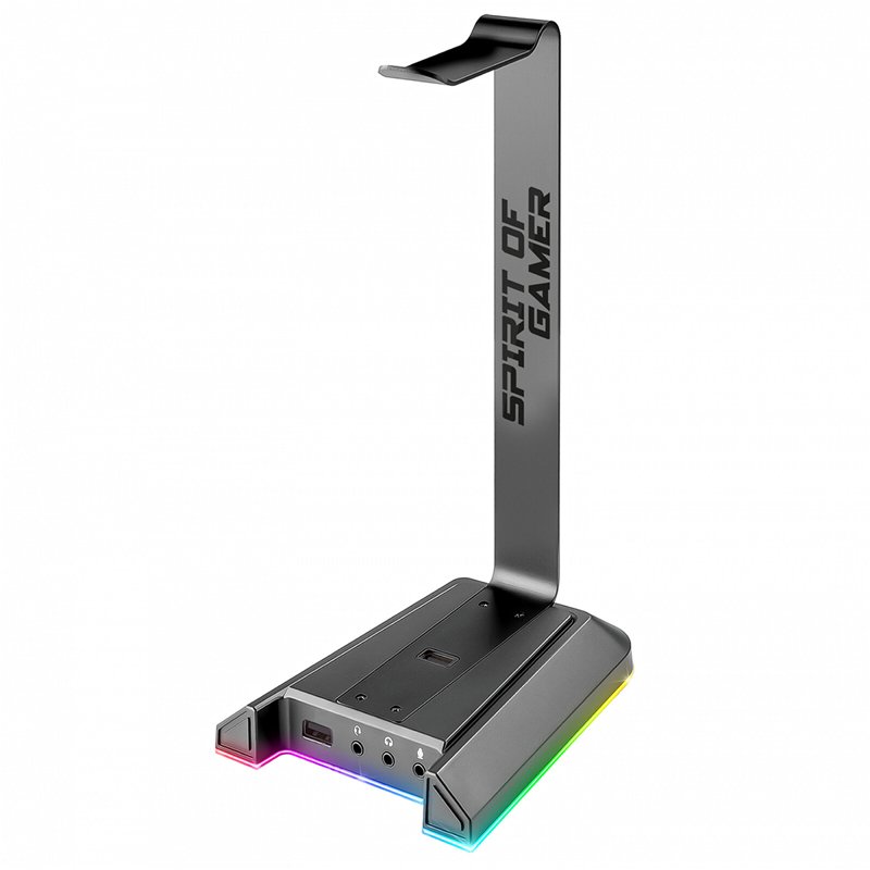 Support de casque SPIRIT OF GAMER STD5 SENTINEL 7.1 RGB - Gris 1 support de casque spirit of gamer std sentinel rgb gris