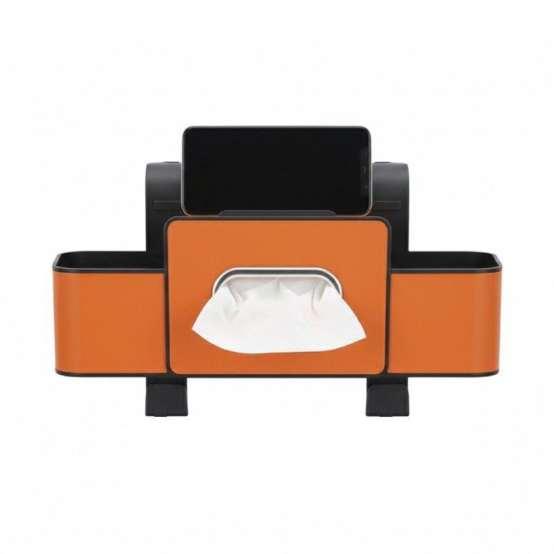 Support Multifonctions Avec Crochets Pour Voiture (SN008) - Orange 2 support multifonctions avec crochets pour voiture sn orange