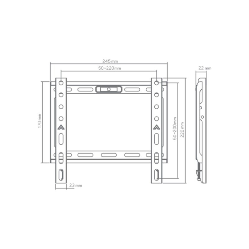 Support Mural SBOX Budget BL-3722F Pour TV 13''- 43'' - Noir 3 support mural sbox budget bl f pour tv