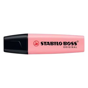 surligneur stabilo boss original pastel pink blush