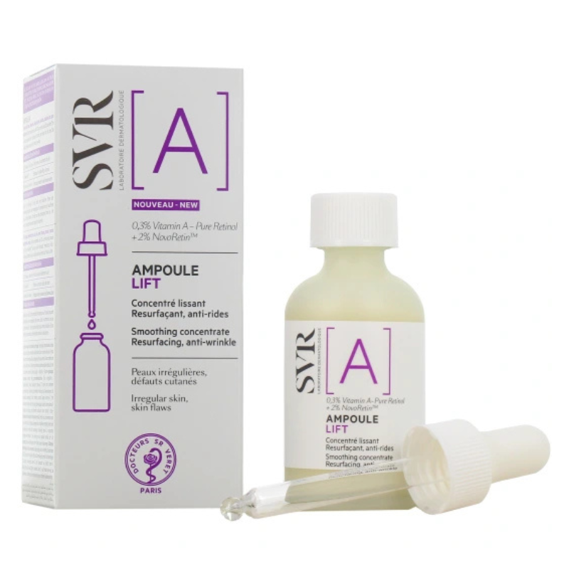 SVR AMPOULE A LIFT 0.3% CONCENTRE LISSANT 30ML PEAUX NORMALES A GRASSES 1 svr ampoule lift a concentre lissant ml peaux normales a grasses