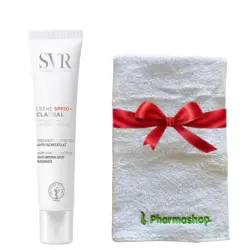 SVR CLAIRIAL CREME ANTI TACHES BRUNES SPF50+ 40ML+PHARMASHOP SERVIETTE DE VISAGE (OFFERT) 4 svr clairial creme anti taches brunes spf mlpharmashop serviette de visage offert