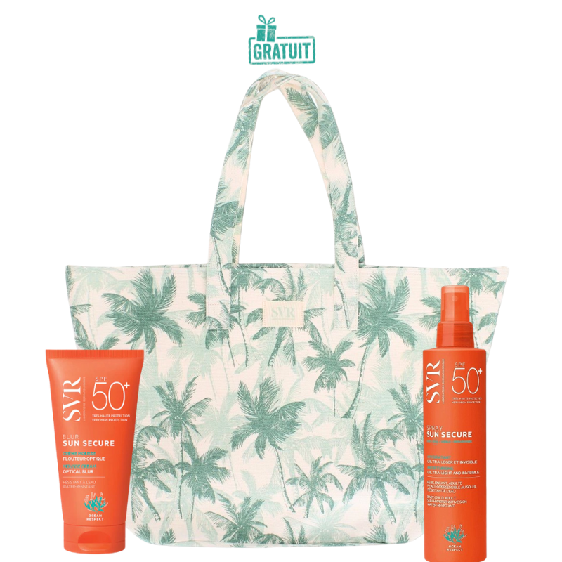 SVR SUN SECURE BLUR SPF50+ 50ML+SPRAY HYDRATANT SPF50+ 200ML+SAC (OFFERT) 1 svr sun secure blur spf mlspray hydratant spf mlsac offert