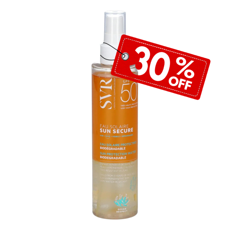 SVR SUN SECURE EAU SOLAIRE SPF50+ 200ML (-30%) 1 svr sun secure eau solaire spf ml