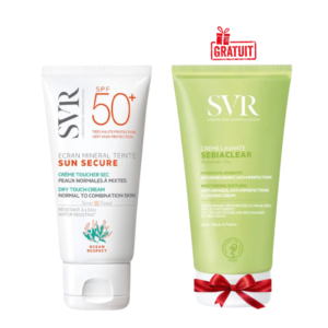 svr sun secure ecran mineral teinte peaux normales a mixtes spf mlsebiaclear creme lavante ml offert