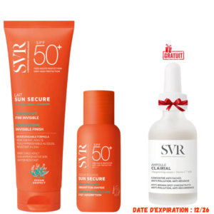 svr sun secure lait hydratant invisible spf mlclairial ampoule concentre anti taches ml offert
