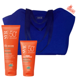 SVR SUN SECURE LAIT HYDRATANT INVISIBLE SPF50+ 250ML+SUN SECURE BLUR TEINTE SPF50+ 50ML+SAC DE PLAGE EN BLEU (OFFERT) 2 svr sun secure lait hydratant invisible spf mlsun secure blur teinte spf mlsac de plage en bleu offert