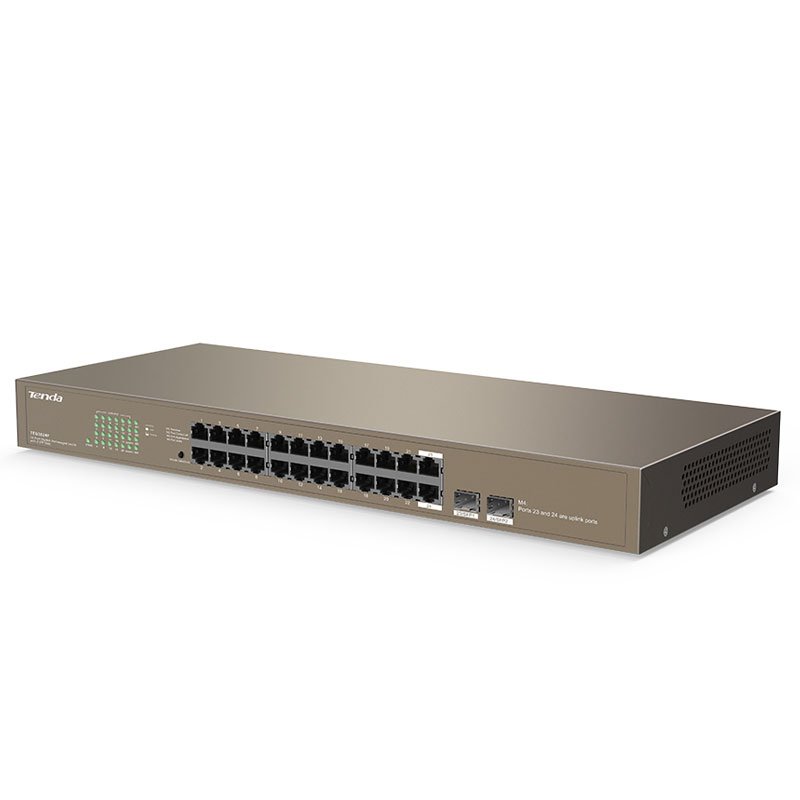 Switch de bureau TENDA TEG1024F à 24 ports avec 2 emplacements SFP 3 switch de bureau tenda tegf ports avec emplacements sfp