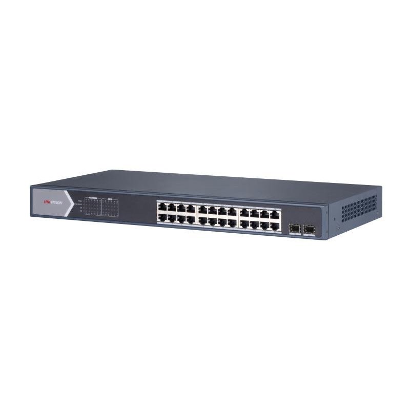 Switch POE non géré Gigabit HIKVISION DS-3E0526P-EM 24 Ports 2 switch poe non gere gigabit hikvision ports ds ep em