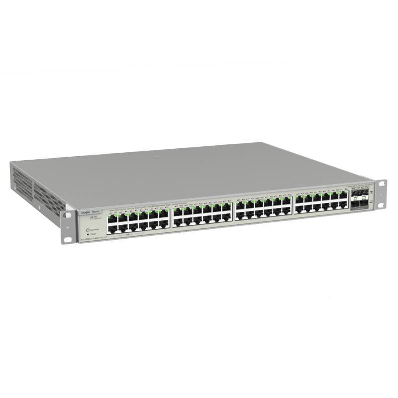 Switch RUIJIE L2 RG-NBS5200-48GT4XS-UP PoE 48 Ports Gigabit 2 switch ruijie l rg nbs gtxs up poe ports gigabit