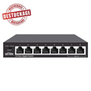 switch witek wi sgv ports rj gigabit ports uplink rj gigabit d
