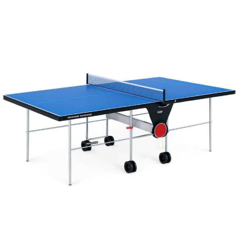 Table Ping-pong Garlando C-113E Training Extérieur + Roue - Bleu 1 table ping pong garlando c e training exterieur roue bleu