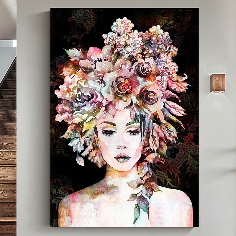 Tableau De Décoration 90 x 140 cm Femme (MY17-T03) 1 tableau de d coration x cm femme my t