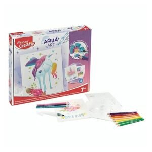 tableaux artistique maped aqua art unicorns
