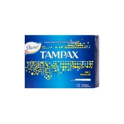 TAMPAX TAMPONS REGULAR 12 PIECES 2 tampax tampons regular pieces