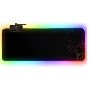 tapis de souris gamer spirit of gamer darkskull rgb xxl noir