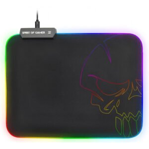 tapis de souris gamer spirit of gamer rgb m noir