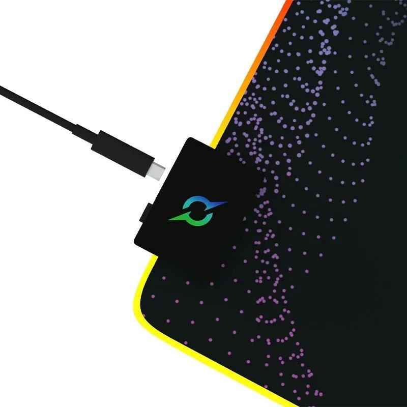 Tapis Souris Gamer AQIRYS ECLIPSE Moyen RVB - Noir 4 tapis eclipse md