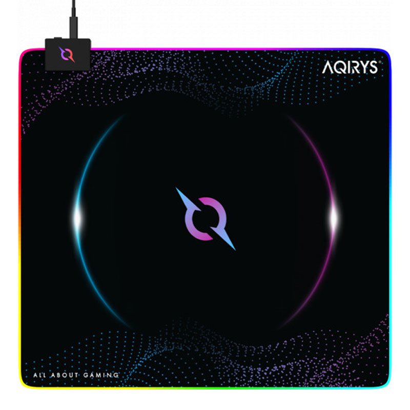 Tapis Souris Gamer AQIRYS ECLIPSE Moyen RVB - Noir 1 tapis eclipse md