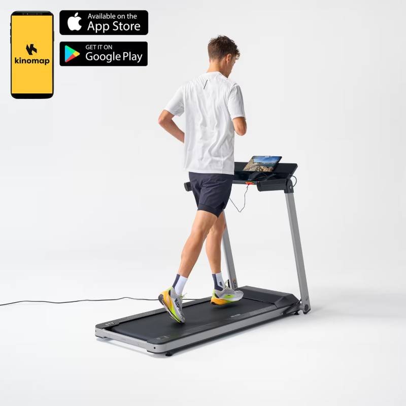 Tapis Roulant DOMYOS Pliable 14km/h Compact RUN100 - Noir 2 tapis roulant domyos pliable km h compact run noir