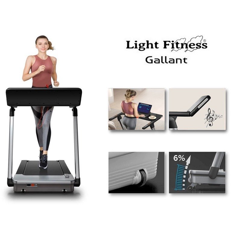 Tapis Roulant Gallant LIGHT FITNESS 14.8 km/h - Gris 3 tapis roulant gallant light fitness km h gris c