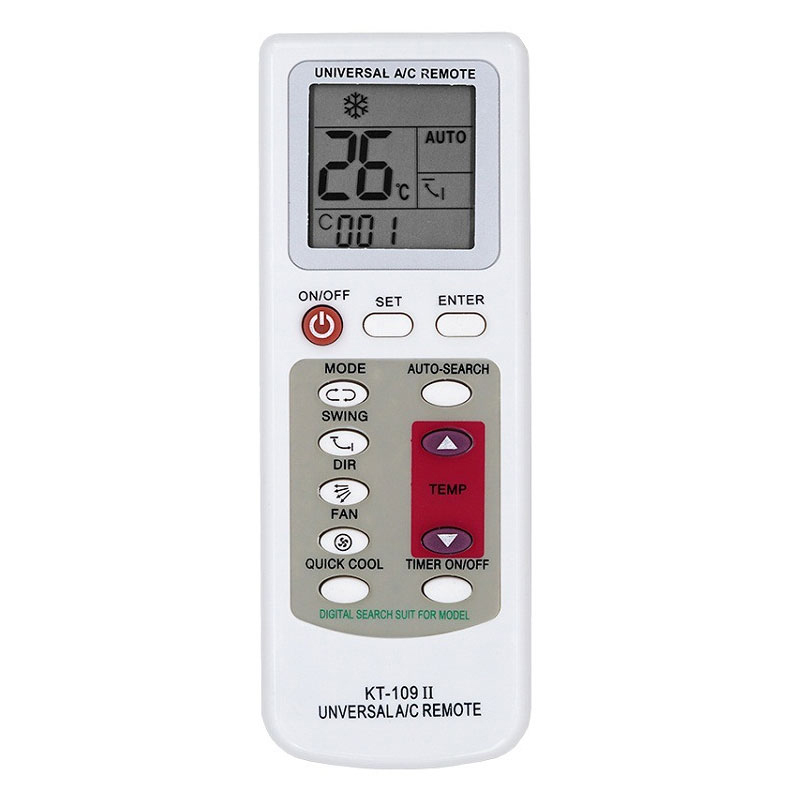 Télécommande Universelle Pour Climatiseurs KT-109II - Blanc 1 telecommande universelle pour climatiseurs kt ii blanc