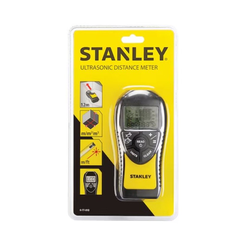 TELEMETRE ULTRASONS STANLEY 12 M LCS2 - Noir 3 telemetre ultrasons stanley m lcs noir