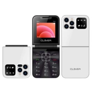 telephone portable clever f blanc
