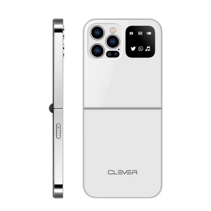 Téléphone Portable Clever F10 - Blanc 3 telephone portable clever f blanc