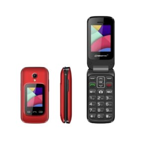 telephone portable smartec f flip rouge