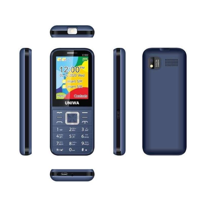 Téléphone Portable UNIWA E1802 - Bleu 1 telephone portable uniwa e bleu